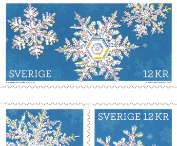 USPS Geometric Snowflakes Forever Stamps, Book of 20